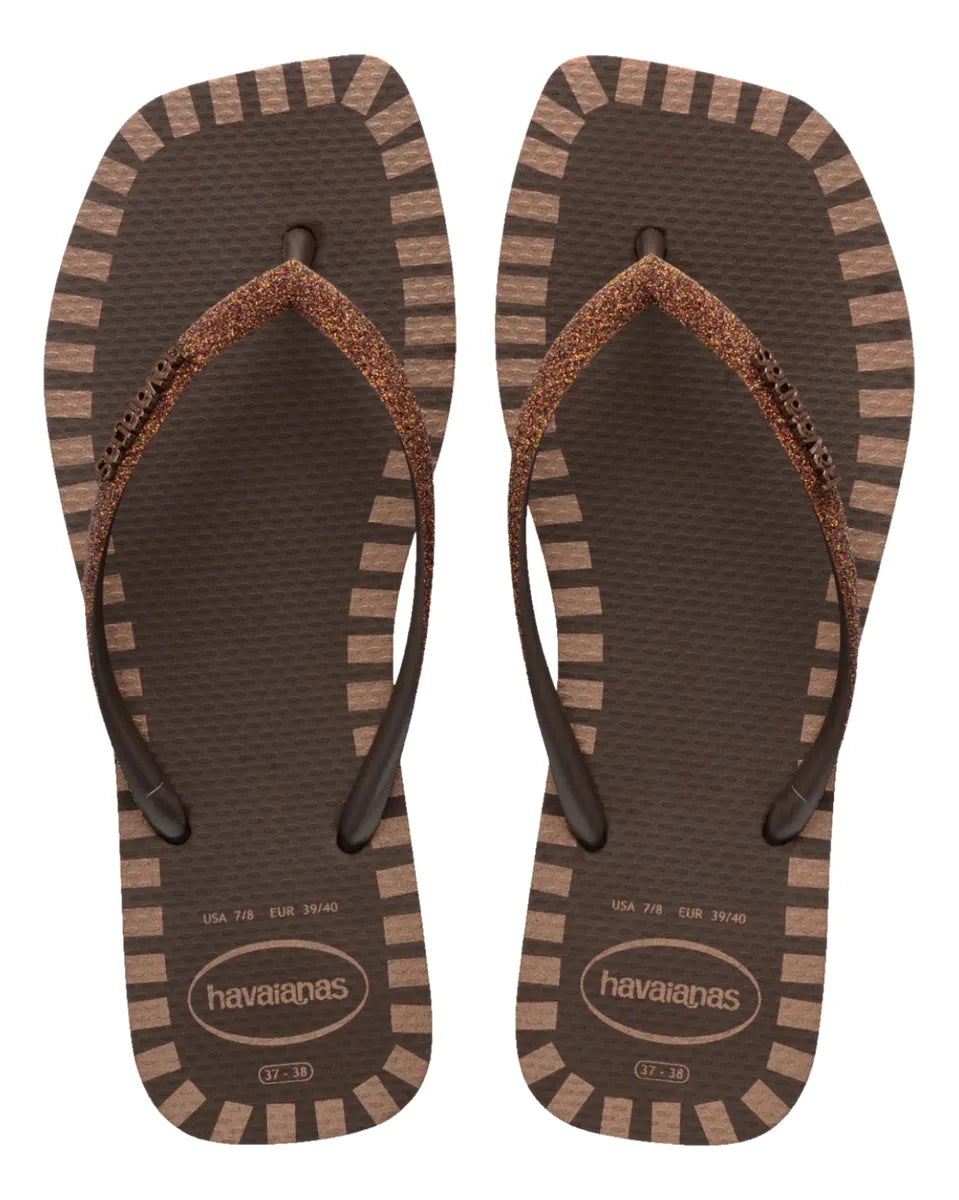 Havaianas Slim Square Glitter Contour